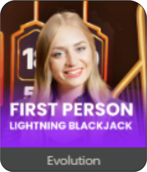 First Person Lightning Blackjack Evolution a9games